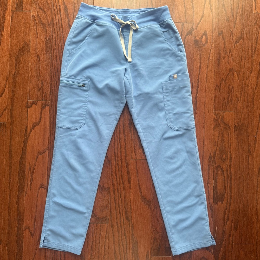 Figs Technical Collection Cell Blue Cargo Straight Scrub Pants XS